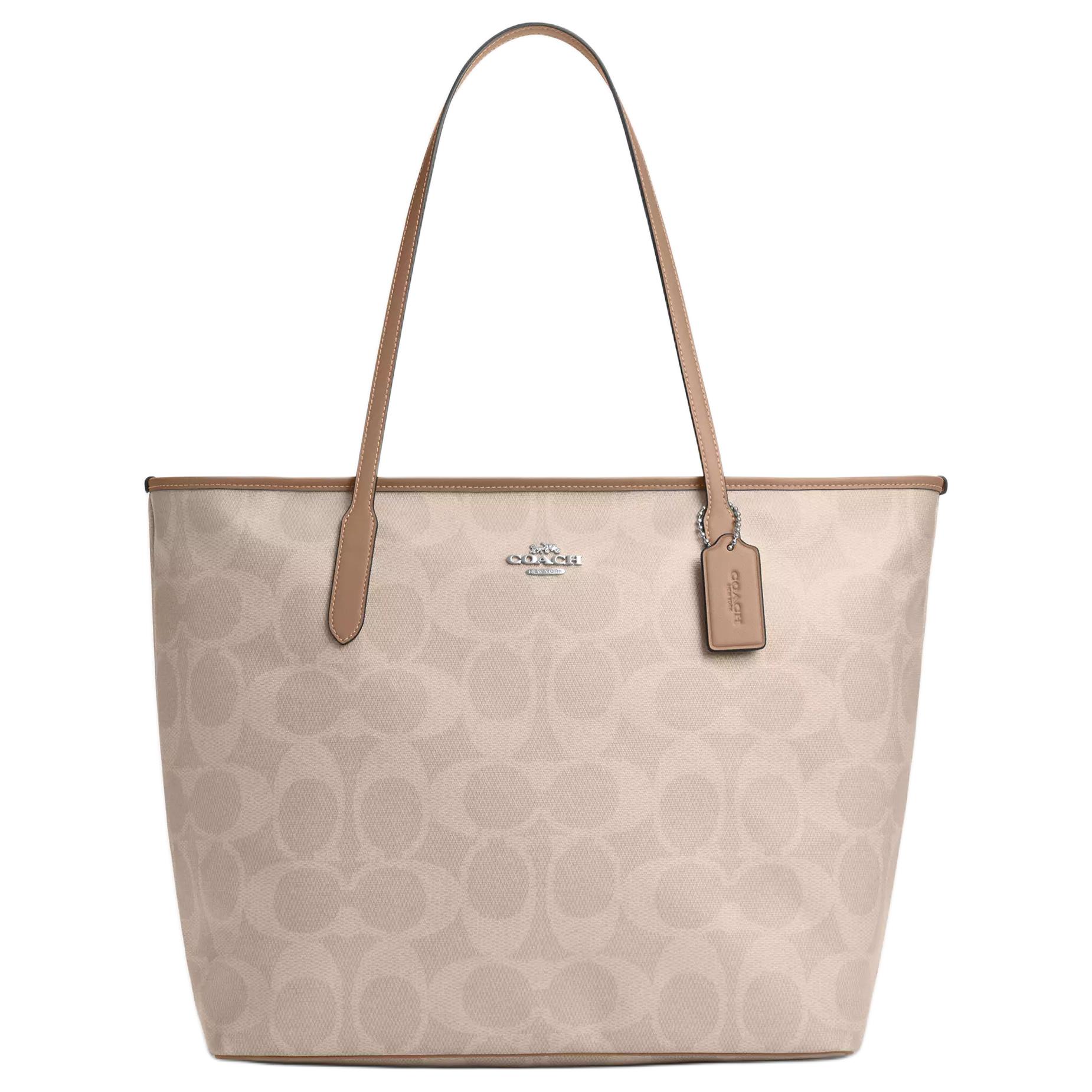 COACH Городская большая фирменная холщовая сумка
COACH Городская большая фирменная холщовая сумка