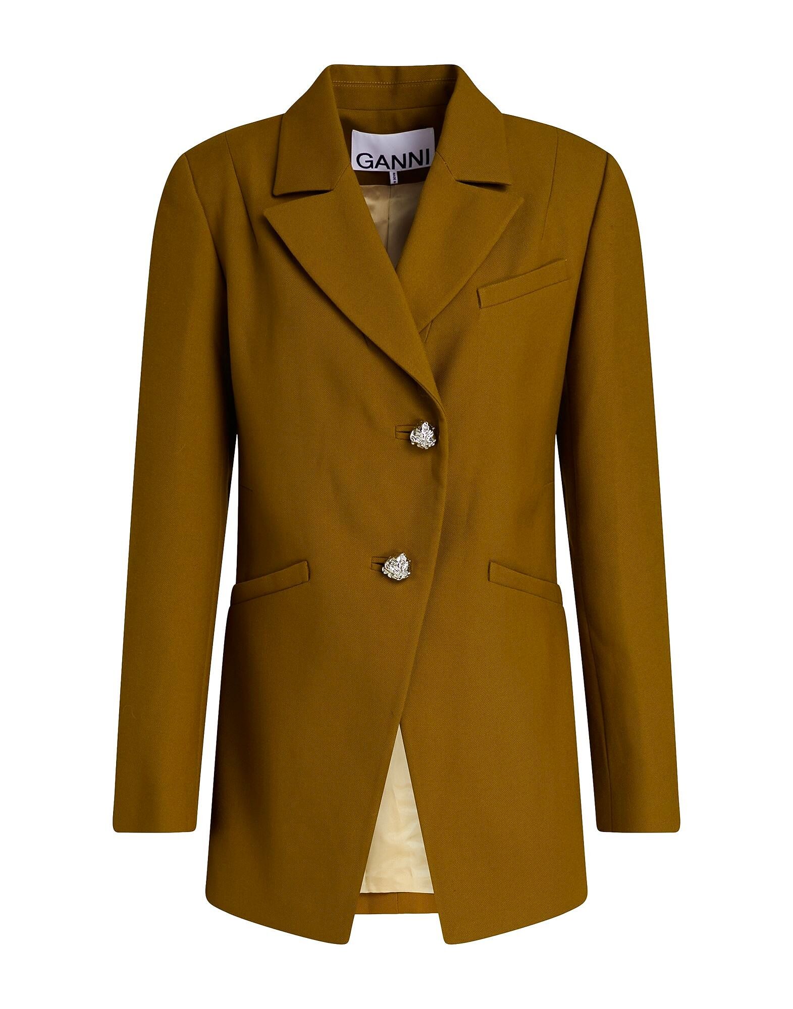 Блейзер Ganni, хаки
Блейзер Ganni, хаки