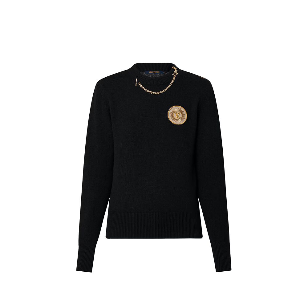Свитер с нашивкой в виде цепочки Louis Vuitton, синий
Свитер с нашивкой в виде цепочки Louis Vuitton, синий