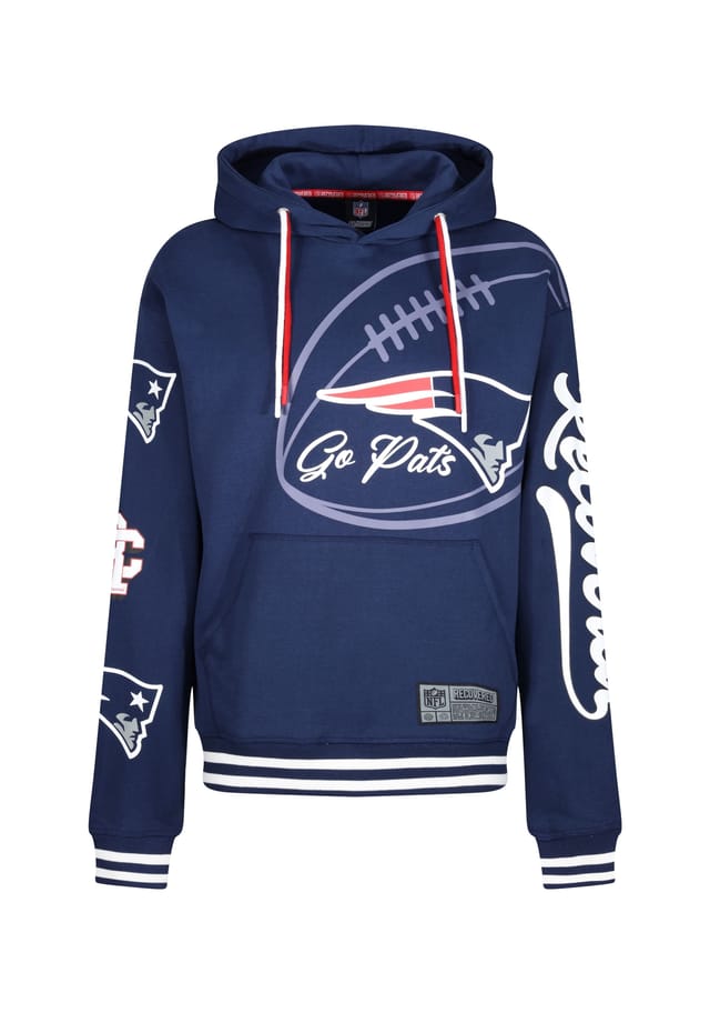 Толстовка с капюшоном NFL Patriots Go Pats для всех фанатов New England Patriots Re:Covered, синий
Толстовка с капюшоном NFL Patriots Go Pats для всех фанатов New England Patriots Re:Covered, синий