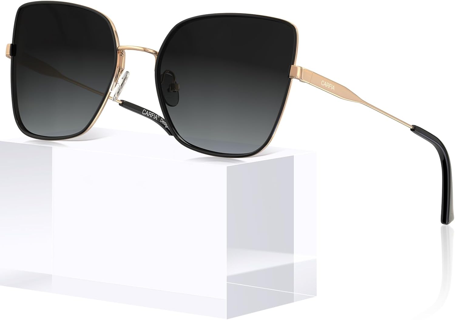 Женские поляризованные солнцезащитные очки CARFIA «Кошачий глаз» с защитой от УФ-излучения UV400, модные металлические солнцезащитные очки 2026 года, дизайнерская модель CA5383, 1. Black Frame Grey Gradient Lens
Женские поляризованные солнцезащитные очки CARFIA «Кошачий глаз» с защитой от УФ-излучения UV400, модные металлические солнцезащитные очки 2026 года, дизайнерская модель CA5383, 1. Black Frame Grey Gradient Lens