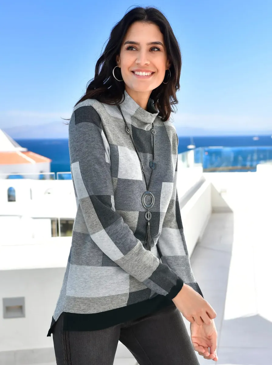 Свитер с воротником стойкой Inspirations "Пуловер" Inspirationen, черный
Свитер с воротником стойкой Inspirations "Пуловер" Inspirationen, черный