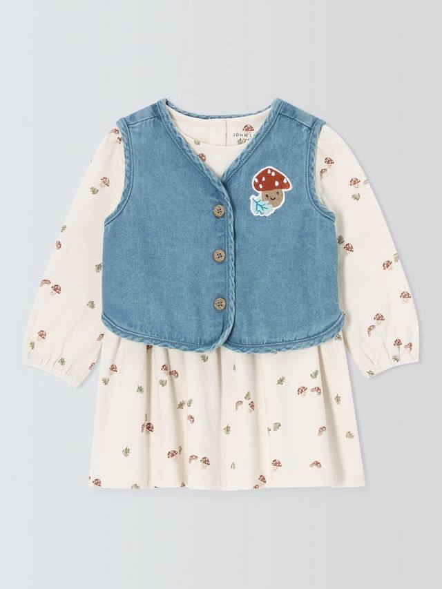 Комплект с платьем Baby Mushroom и джинсовым жилетом John Lewis, Blue
Комплект с платьем Baby Mushroom и джинсовым жилетом John Lewis, Blue