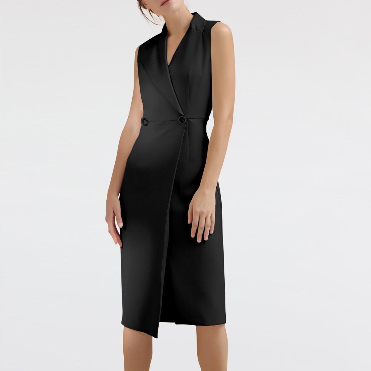 Платье по индивидуальному заказу с эффектом запаха и стеганым воротником Smart And Joy, черный
Платье по индивидуальному заказу с эффектом запаха и стеганым воротником Smart And Joy, черный