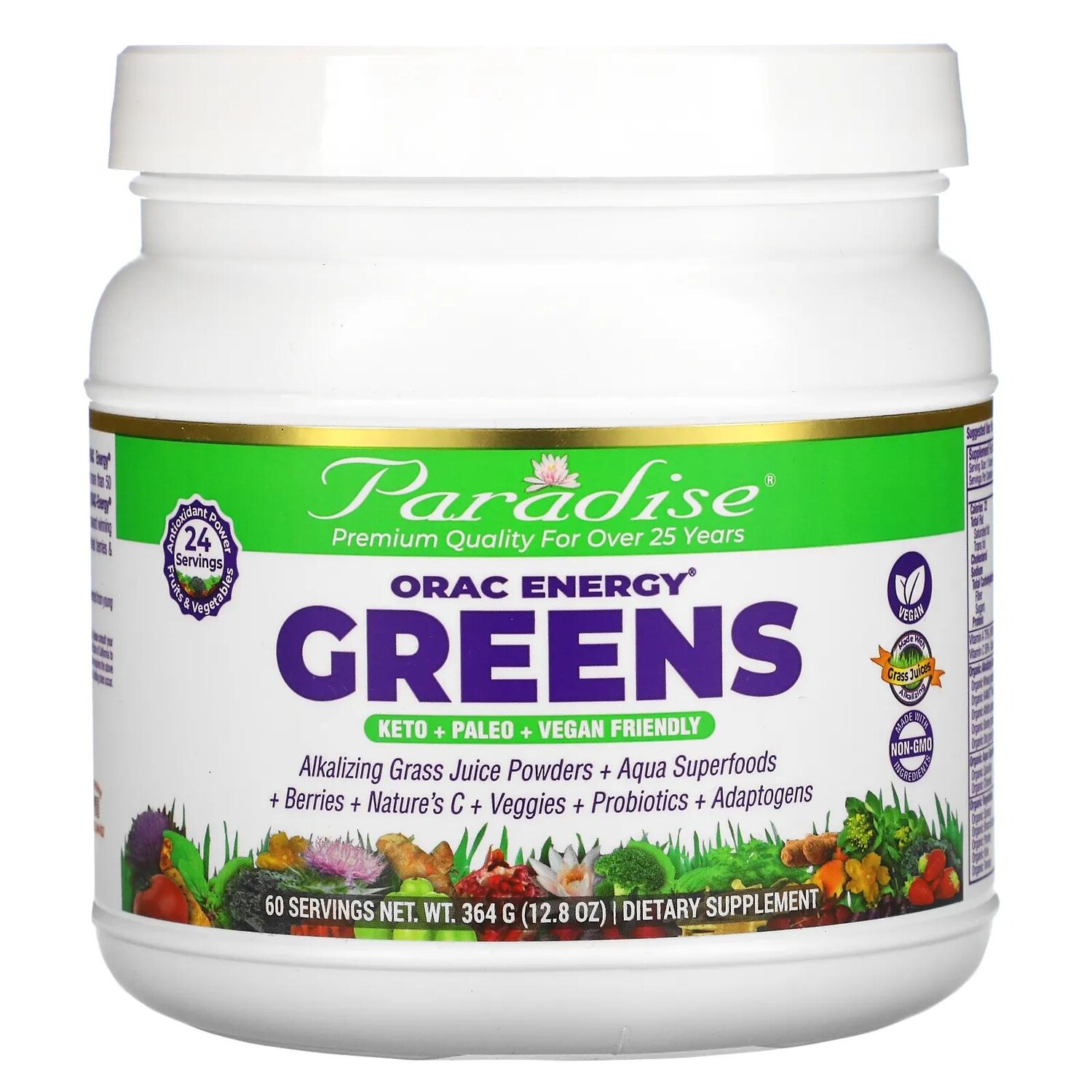 Paradise Herbs ORAC-Energy Greens 12,8 унции (364 г)
Paradise Herbs ORAC-Energy Greens 12,8 унции (364 г)