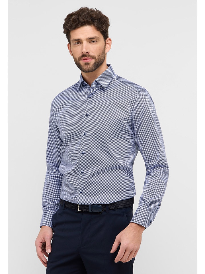 Eterna Рубашка - современный крой - синего цвета
Eterna Рубашка - современный крой - синего цвета