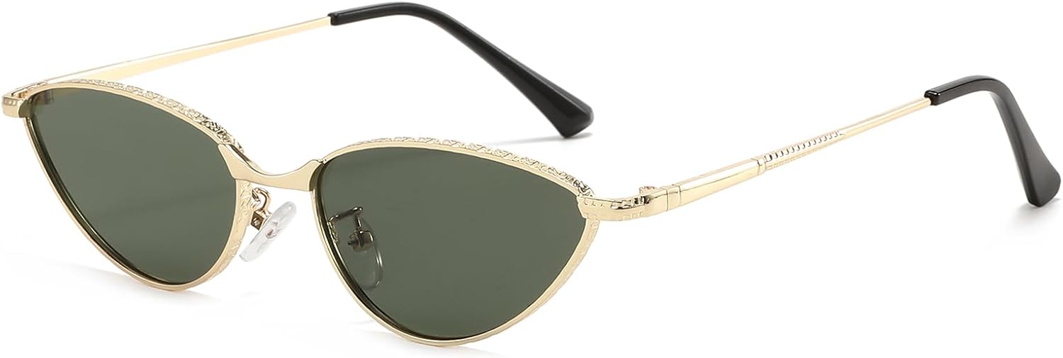 Солнцезащитные очки LJCZKA в стиле ретро, овальные, для женщин, 90-е годы, маленькие овальные очки «кошачий глаз», модные винтажные очки в стиле 2000-х, узкие, с защитой от УФ-излучения UV400, Gold Green
Солнцезащитные очки LJCZKA в стиле ретро, овальные, для женщин, 90-е годы, маленькие овальные очки «кошачий глаз», модные винтажные очки в стиле 2000-х, узкие, с защитой от УФ-излучения UV400, Gold Green