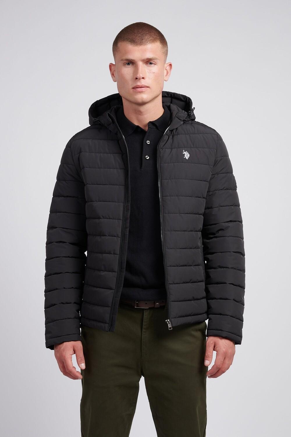 Мужская легкая стеганая куртка с капюшоном U.S. Polo Assn, черный
Мужская легкая стеганая куртка с капюшоном U.S. Polo Assn, черный