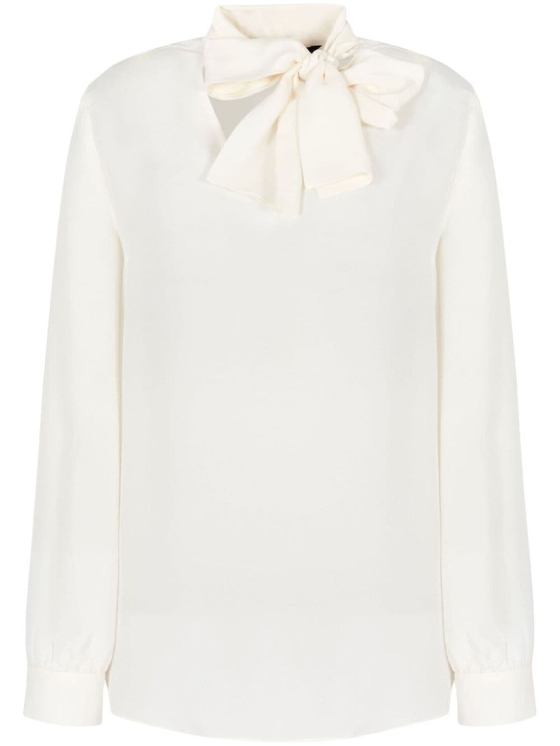 Armani Exchange блузка с длинными рукавами и бантом, коричневый 
Armani Exchange блузка с длинными рукавами и бантом, коричневый