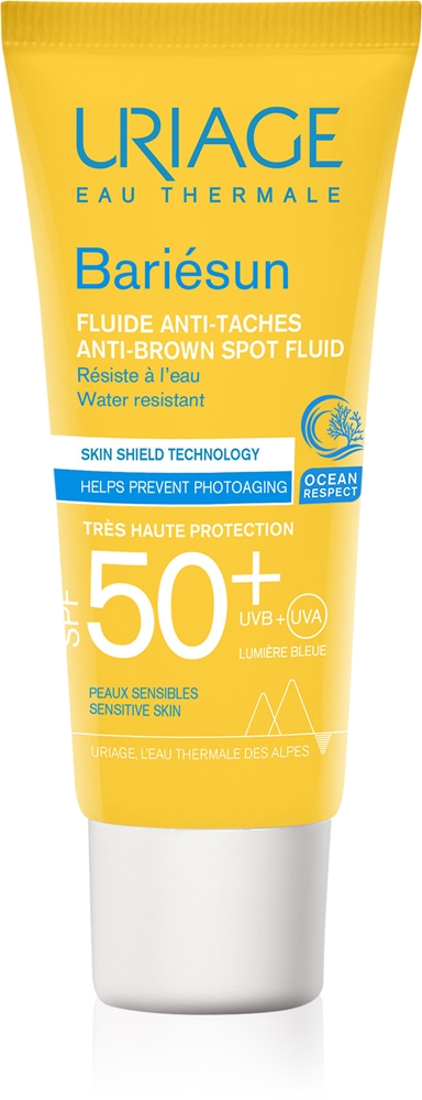 Bariésun anti-brown spot fluid spf 50+ защитный флюид с высокой степенью защиты от солнца Uriage, 40 мл
Bariésun anti-brown spot fluid spf 50+ защитный флюид с высокой степенью защиты от солнца Uriage, 40 мл