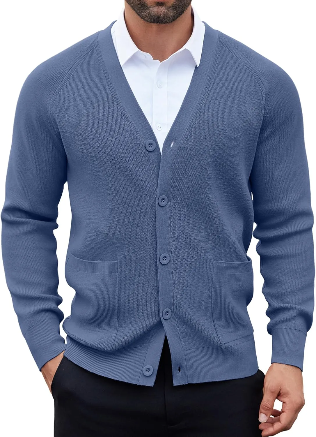 Кардиган мужской COOFANDY с карманами, V-образным вырезом и пуговицами
Кардиган мужской COOFANDY с карманами, V-образным вырезом и пуговицами