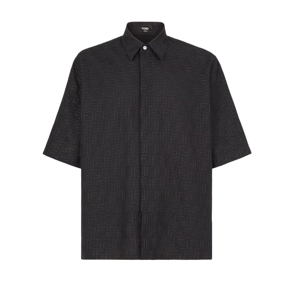 Фф жаккардовая рубашка с коротким рукавом FENDI, черный
Фф жаккардовая рубашка с коротким рукавом FENDI, черный