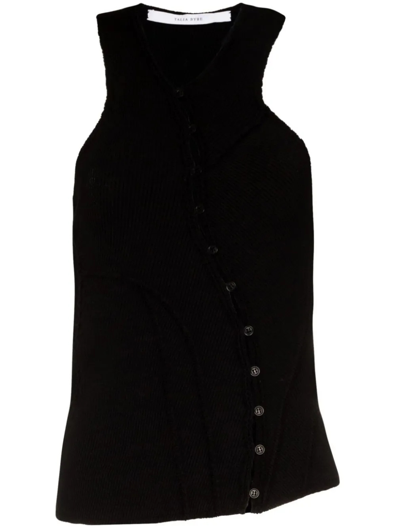 Топ асимметричного кроя на пуговицах Talia Byre, черный
Топ асимметричного кроя на пуговицах Talia Byre, черный