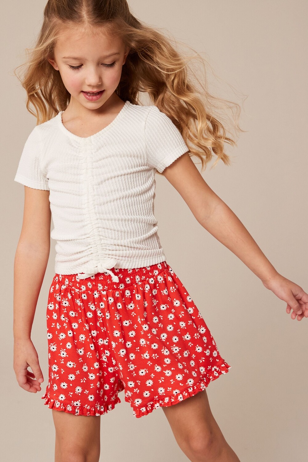 Текстурированная футболка со сборками спереди (3–16 лет) Next, белый
Текстурированная футболка со сборками спереди (3–16 лет) Next, белый