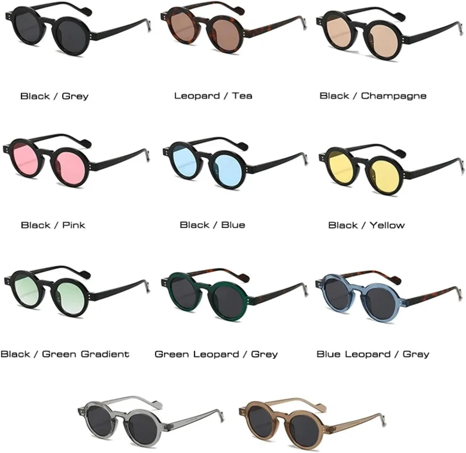 Ретро солнцезащитные очки для женщин, модные, с прозрачными линзами, защита от УФ-излучения UV400, мужские, с заклепками, в стиле панк TOIPASTN, Black Yellow
Ретро солнцезащитные очки для женщин, модные, с прозрачными линзами, защита от УФ-излучения UV400, мужские, с заклепками, в стиле панк TOIPASTN, Black Yellow