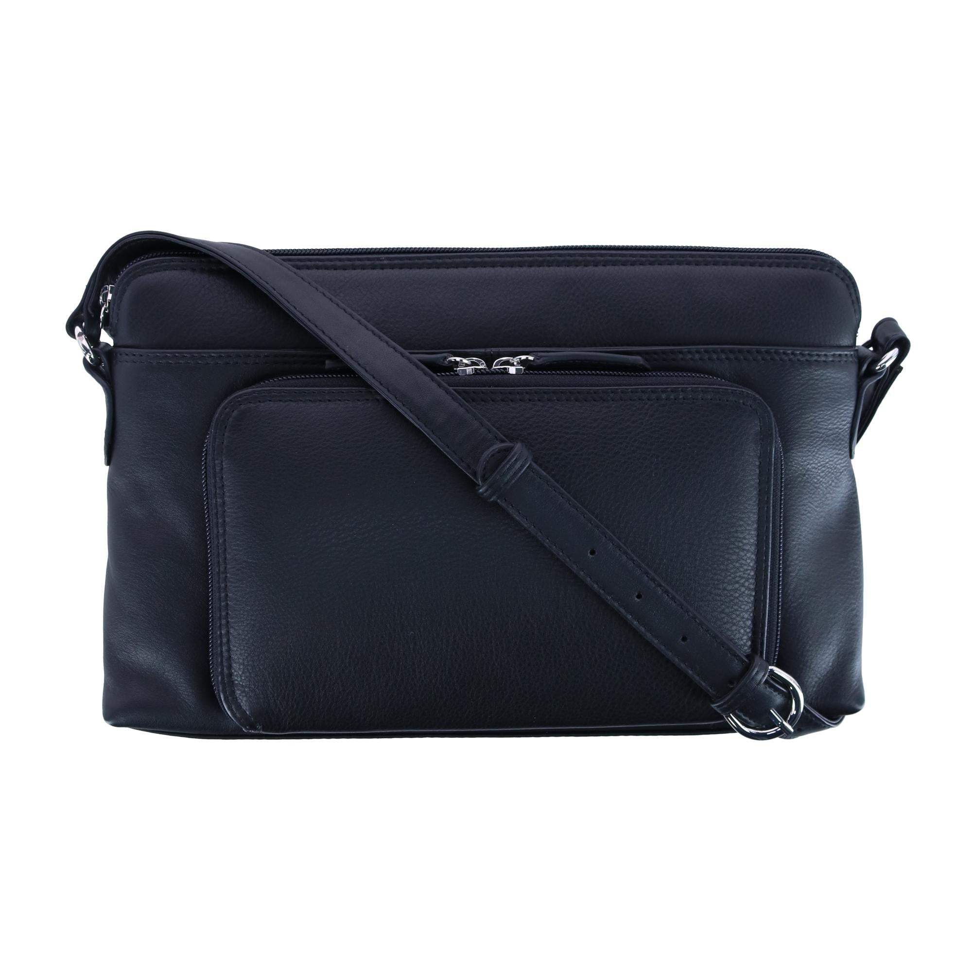 Женская кожаная сумка-кошелек через плечо с боковым органайзером (увеличенная версия) CTM, черный
Женская кожаная сумка-кошелек через плечо с боковым органайзером (увеличенная версия) CTM, черный