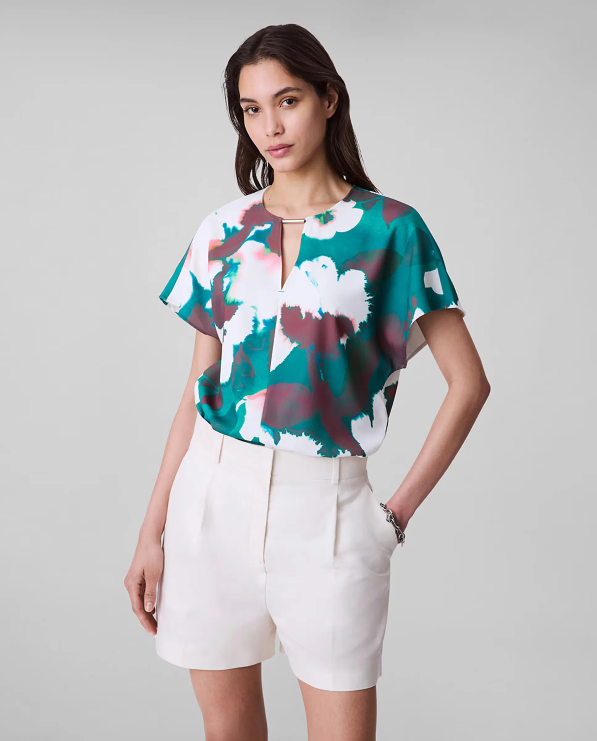 Женская блузка с цветочным принтом Calvin Klein, зеленый
Женская блузка с цветочным принтом Calvin Klein, зеленый