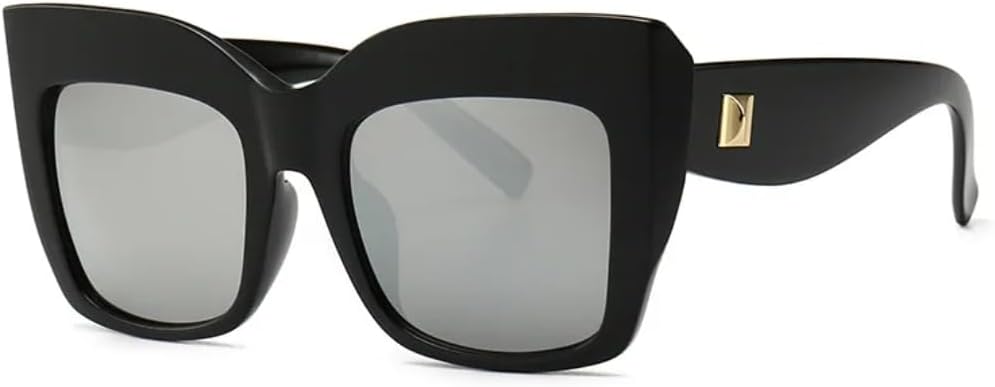 Роскошные дизайнерские солнцезащитные очки «кошачий глаз» большого размера для женщин, винтажные солнцезащитные очки с защитой от УФ-излучения UV400 SZVVBKK, Black Silver
Роскошные дизайнерские солнцезащитные очки «кошачий глаз» большого размера для женщин, винтажные солнцезащитные очки с защитой от УФ-излучения UV400 SZVVBKK, Black Silver