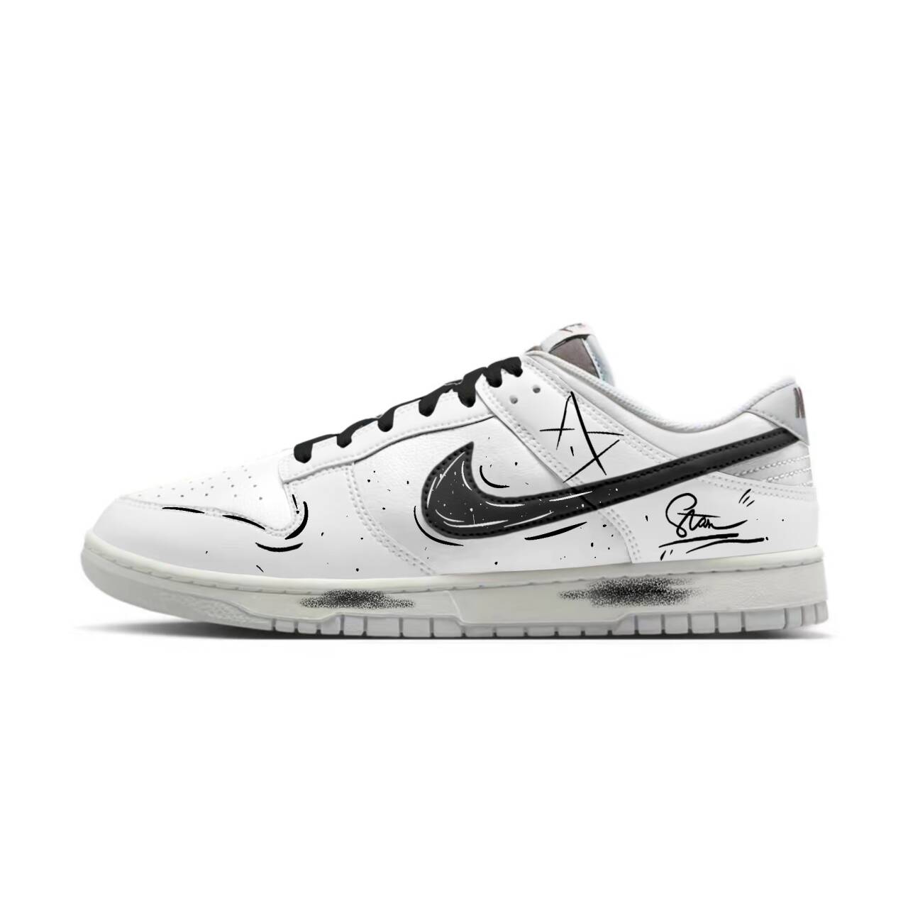 Nike Dunk Abrasion Resistant низкие кроссовки для скейтбординга Unisex Black White
Nike Dunk Abrasion Resistant низкие кроссовки для скейтбординга Unisex Black White
