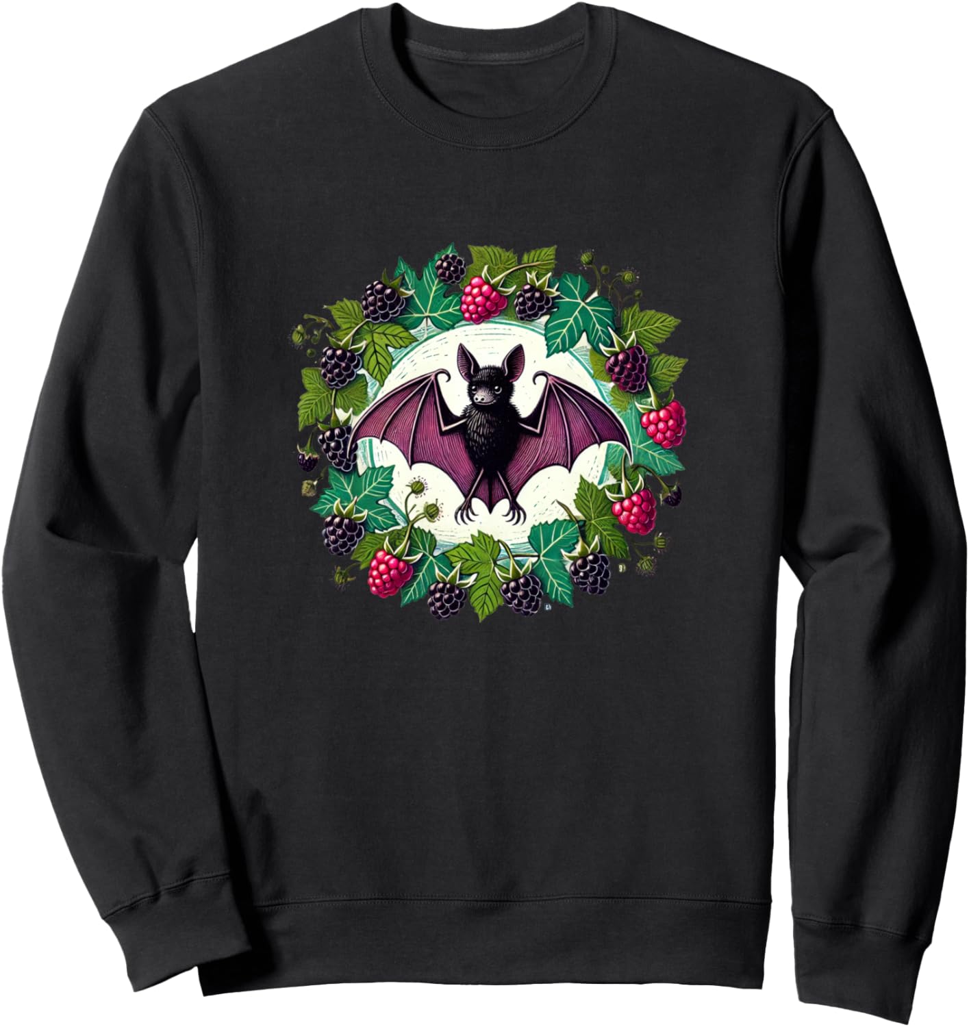 Иллюстрация летучей мыши: ягоды и летучая мышь. Толстовка Bat Flower Lover Snugg, черный
Иллюстрация летучей мыши: ягоды и летучая мышь. Толстовка Bat Flower Lover Snugg, черный