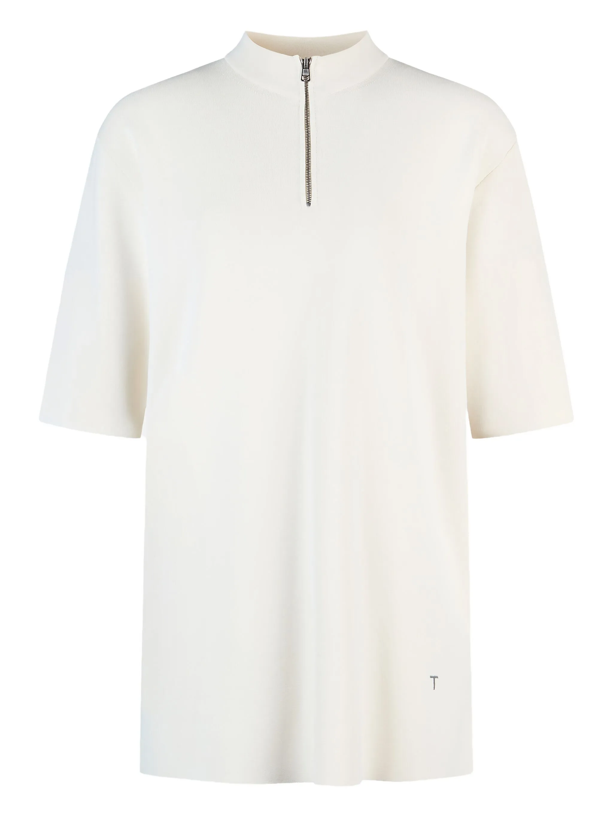 Топ с молнией и короткими рукавами Tod'S, белый
Топ с молнией и короткими рукавами Tod'S, белый