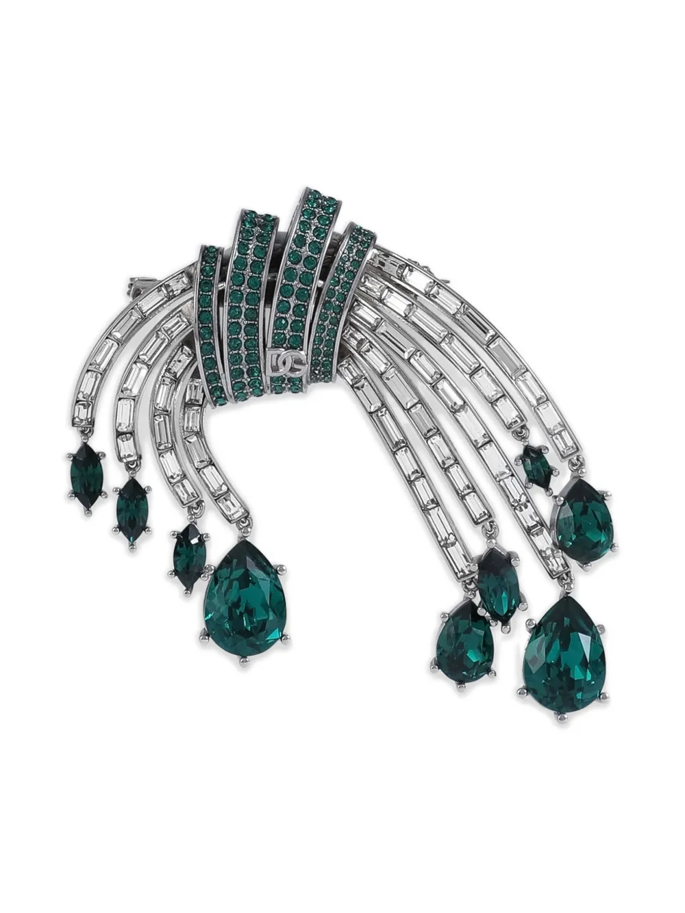 Брошь с кристаллами DOLCE & GABBANA, серебряный
Брошь с кристаллами DOLCE & GABBANA, серебряный