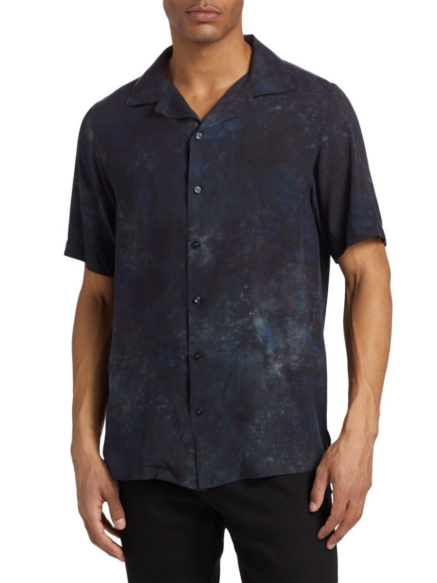 Футболка с принтом тай-дай Saks Fifth Avenue, серый 
Футболка с принтом тай-дай Saks Fifth Avenue, серый