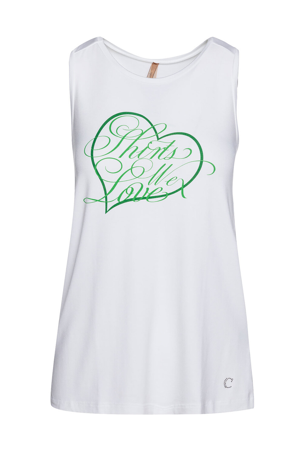 Топ racer с принтом на спине из вискозы и эластана Conquista, белый
Топ racer с принтом на спине из вискозы и эластана Conquista, белый