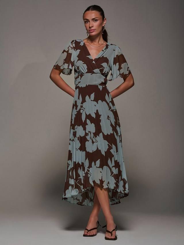 Флоральное шифоновое платье макси с асимметричным подолом Jolie Moi, Brown Floral
Флоральное шифоновое платье макси с асимметричным подолом Jolie Moi, Brown Floral