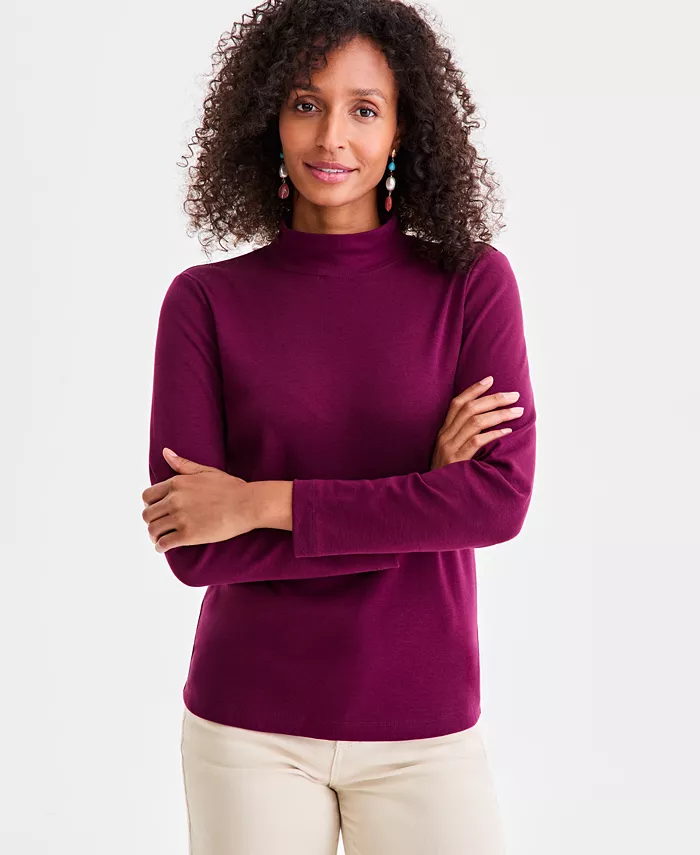 Футболка Petite с воротником-стойкой и длинными рукавами из хлопка Style & Co, красный
Футболка Petite с воротником-стойкой и длинными рукавами из хлопка Style & Co, красный