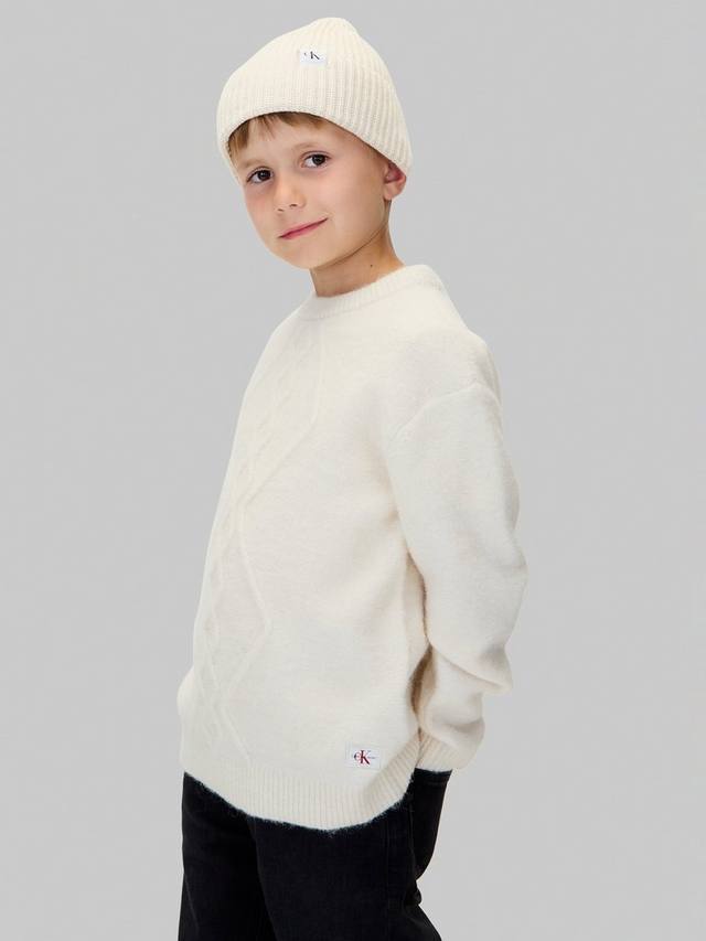 Детский свитер из альпаки с пушистым ворсом Calvin Klein, Whitecap Grey
Детский свитер из альпаки с пушистым ворсом Calvin Klein, Whitecap Grey
