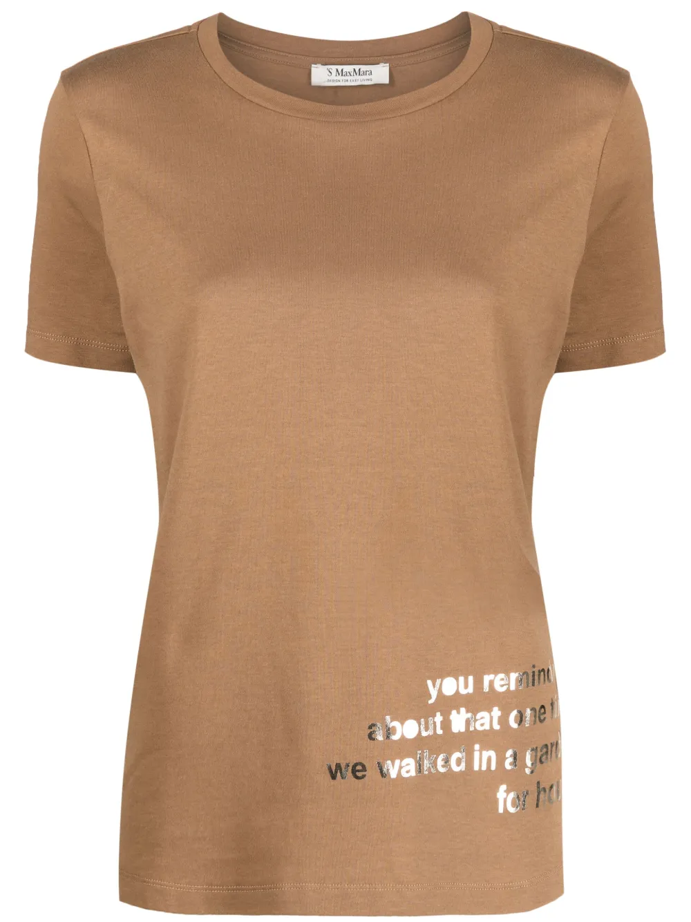 Футболка с принтом металлик 'S Max Mara, коричневый
Футболка с принтом металлик 'S Max Mara, коричневый