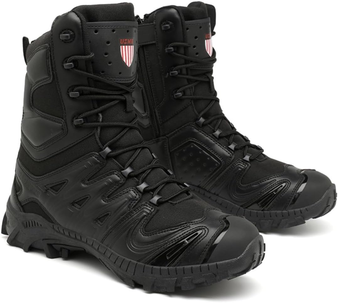 Мужские боевые ботинки Bitiger с боковой молнией, на липучке, для повседневной носки, походов и тактических операций, черный
Мужские боевые ботинки Bitiger с боковой молнией, на липучке, для повседневной носки, походов и тактических операций, черный