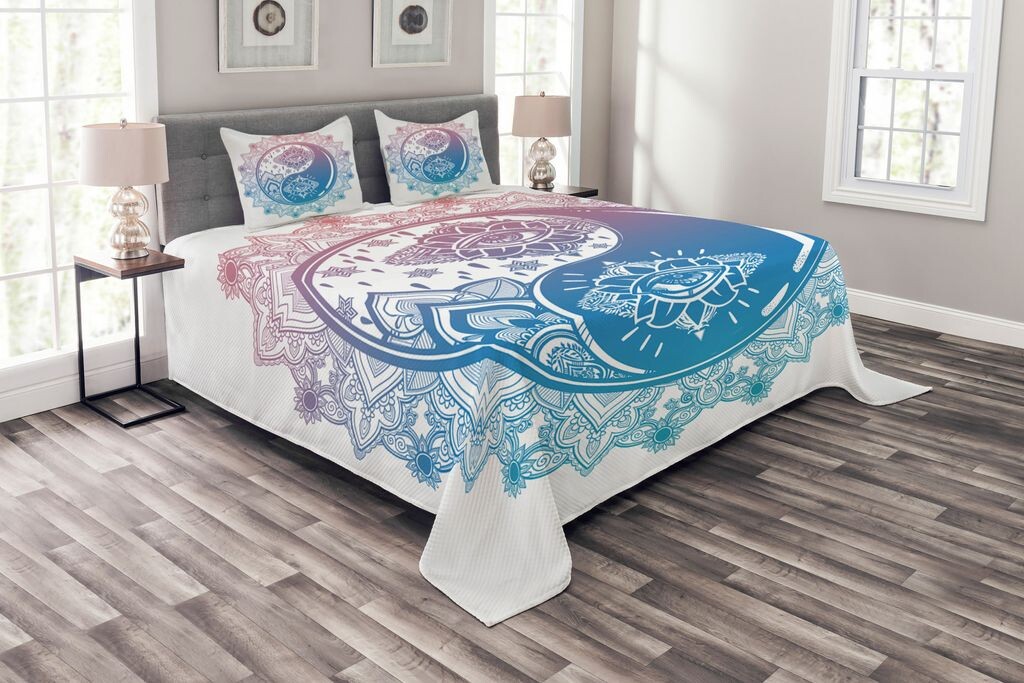 Комплект покрывала ABAKUHAUS Zen, Ying Yang Mandala Asian, комплект с моющимися наволочками, для односпальных кроватей 220 x 220 см, розовый синий
Комплект покрывала ABAKUHAUS Zen, Ying Yang Mandala Asian, комплект с моющимися наволочками, для односпальных кроватей 220 x 220 см, розовый синий