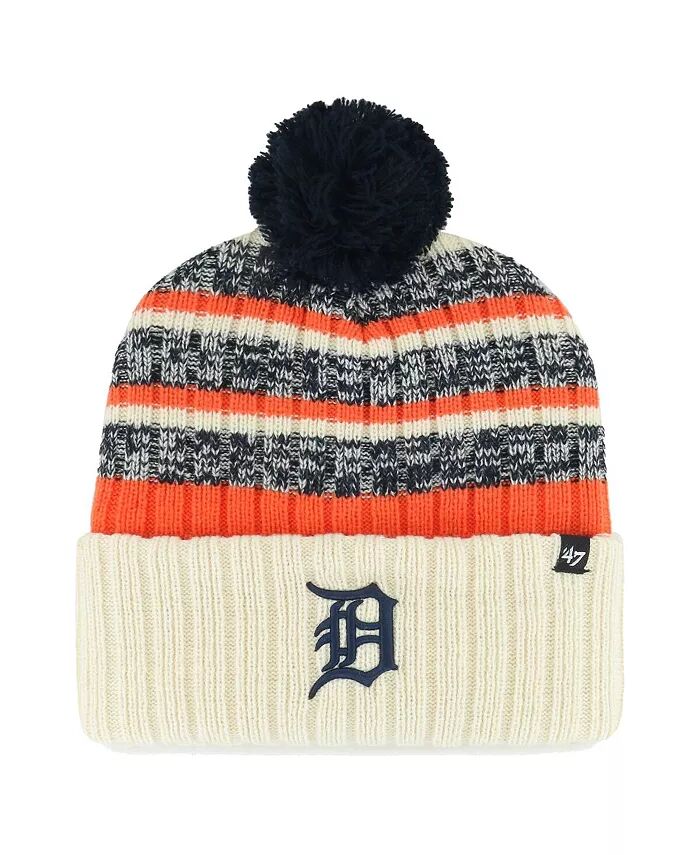 Мужская натуральная вязаная шапка Detroit Tigers Tavern с манжетами и помпоном '47 Brand
Мужская натуральная вязаная шапка Detroit Tigers Tavern с манжетами и помпоном '47 Brand