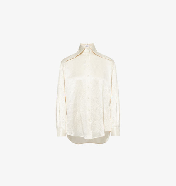 Рубашка из жатой ткани с заостренным воротником Alexander Mcqueen, цвет oyster
Рубашка из жатой ткани с заостренным воротником Alexander Mcqueen, цвет oyster