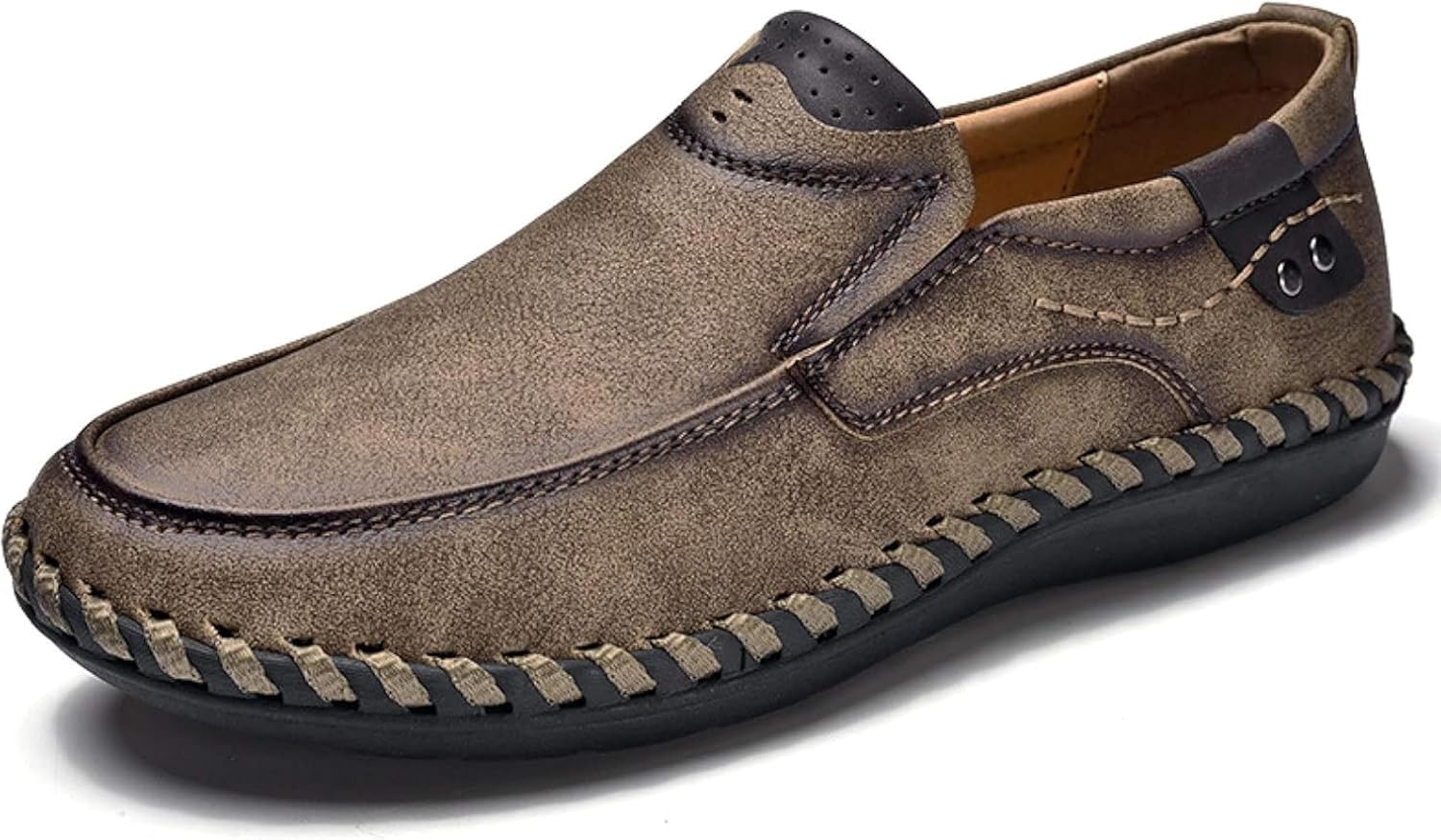 Мужские мягкие повседневные мокасины для ходьбы с плоской подошвой и скользящим верхом для вождения Sylaiwao, хаки
Мужские мягкие повседневные мокасины для ходьбы с плоской подошвой и скользящим верхом для вождения Sylaiwao, хаки