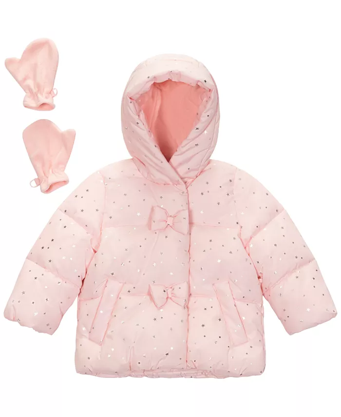 Комплект из двух предметов: стеганая куртка и варежки с принтом звезд и фольги для девочек S Rothschild & CO
Комплект из двух предметов: стеганая куртка и варежки с принтом звезд и фольги для девочек S Rothschild & CO