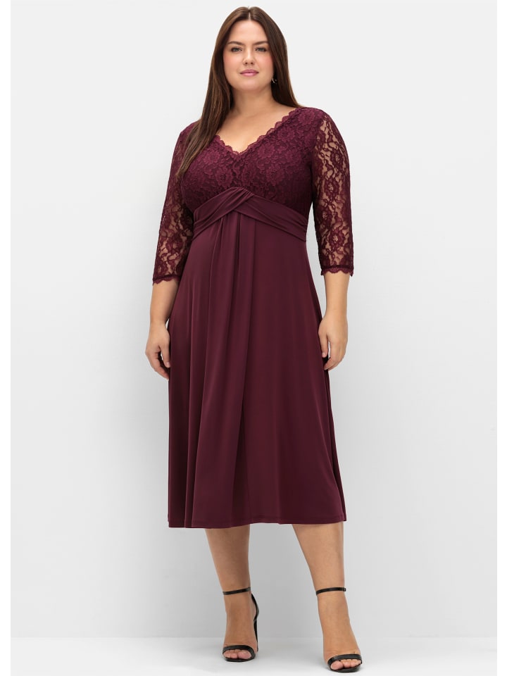 Платье sheego, бордовый
Платье sheego, бордовый