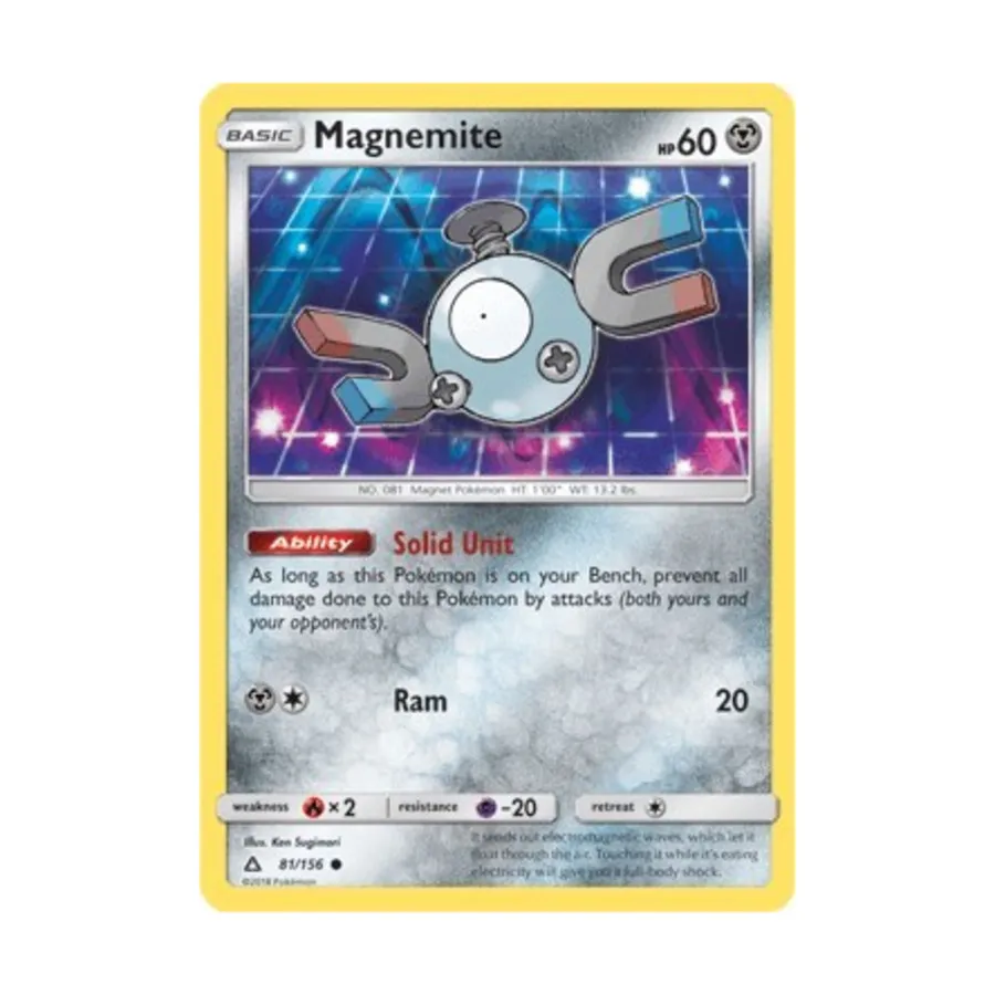 CCG Магнемит (81) (C) #81, Pokemon - Sun & Moon - Ultra Prism - Singles
CCG Магнемит (81) (C) #81, Pokemon - Sun & Moon - Ultra Prism - Singles