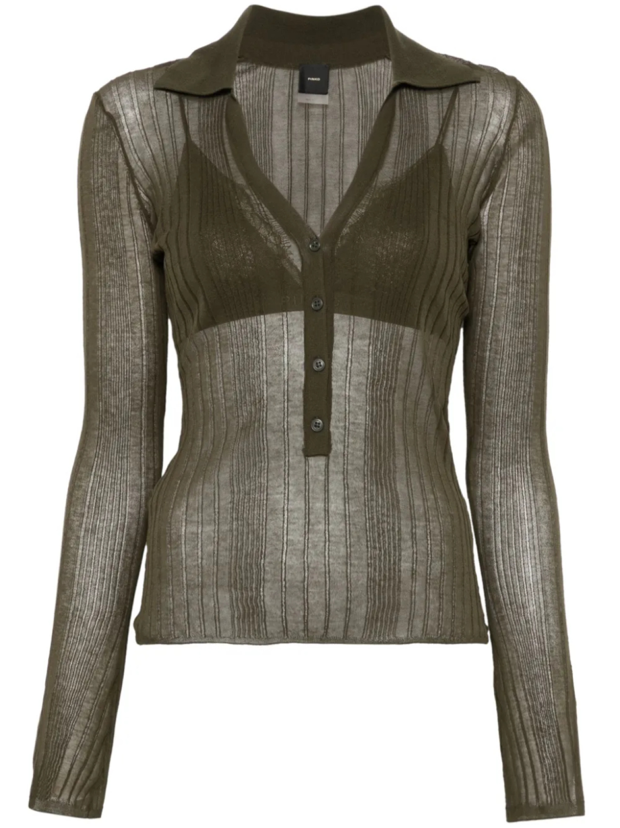 Поло-топ PINKO Anna Purna, зеленый
Поло-топ PINKO Anna Purna, зеленый