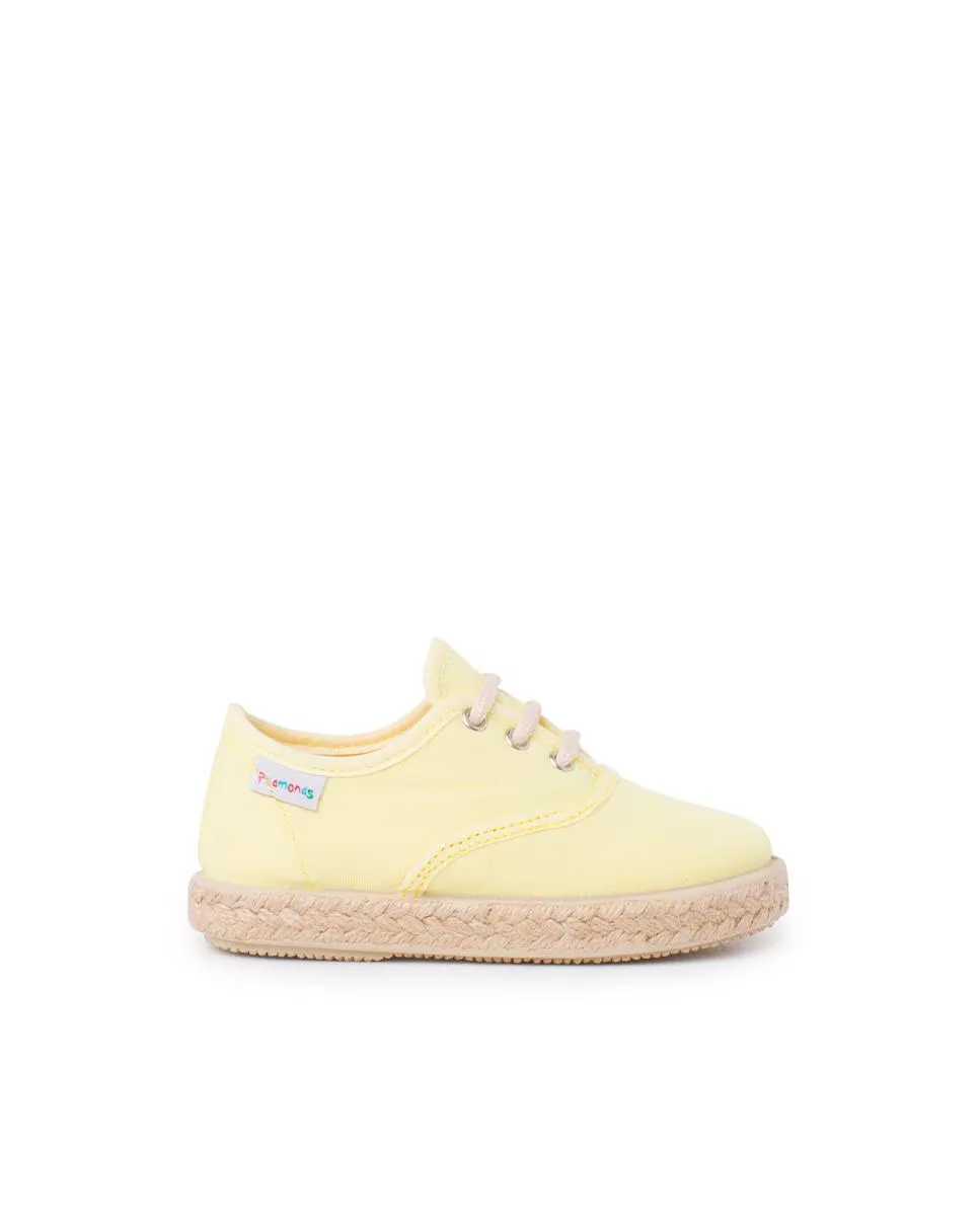 Детские парусиновые кеды со шнурками и подошвой эспадрильи Pisamonas, желтый
Детские парусиновые кеды со шнурками и подошвой эспадрильи Pisamonas, желтый