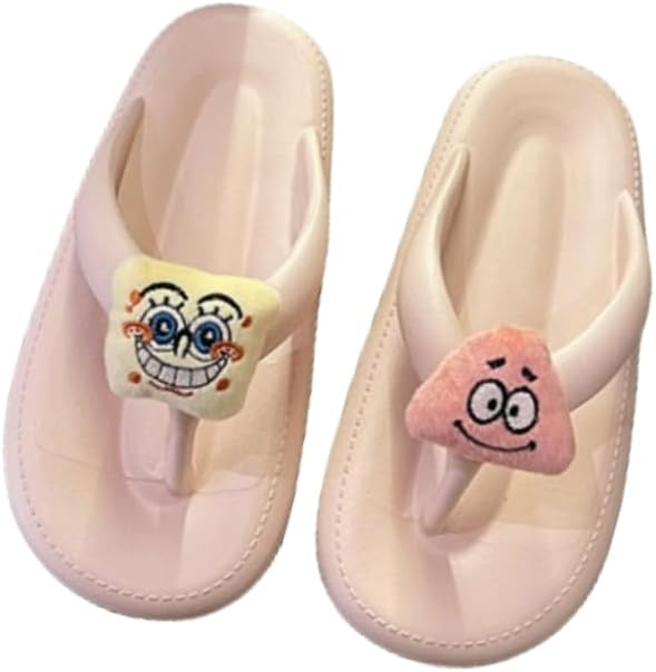Нескользящие тапочки FSwinder для женщин и мужчин, милые тапочки с мультяшными рисунками для дома и улицы, мягкие летние тапочки для дома, улицы и пляжа, розовый
Нескользящие тапочки FSwinder для женщин и мужчин, милые тапочки с мультяшными рисунками для дома и улицы, мягкие летние тапочки для дома, улицы и пляжа, розовый