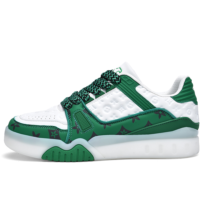 VAEL Скользоустойчивые амортизирующие износостойкие легкие дышащие высотные низкие скейтбордские кроссовки мужские бело-зеленые, цвет White Green
VAEL Скользоустойчивые амортизирующие износостойкие легкие дышащие высотные низкие скейтбордские кроссовки мужские бело-зеленые, цвет White Green