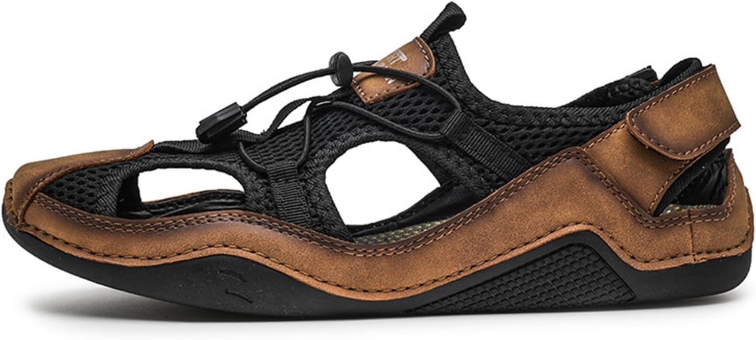 Мужские летние сандалии NEUUGO с дышащей сеткой, закрытым носком, водонепроницаемые и противоскользящие, для отдыха на пляже и комфортных путешествий, желтый
Мужские летние сандалии NEUUGO с дышащей сеткой, закрытым носком, водонепроницаемые и противоскользящие, для отдыха на пляже и комфортных путешествий, желтый