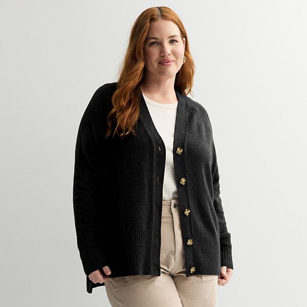 Кардиган длинный легкий Plus size Sonoma Goods For Life, Pitch Black
Кардиган длинный легкий Plus size Sonoma Goods For Life, Pitch Black