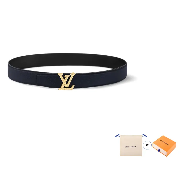 Ремень кожаный Louis Vuitton мужской, темно-синий / черный
Ремень кожаный Louis Vuitton мужской, темно-синий / черный