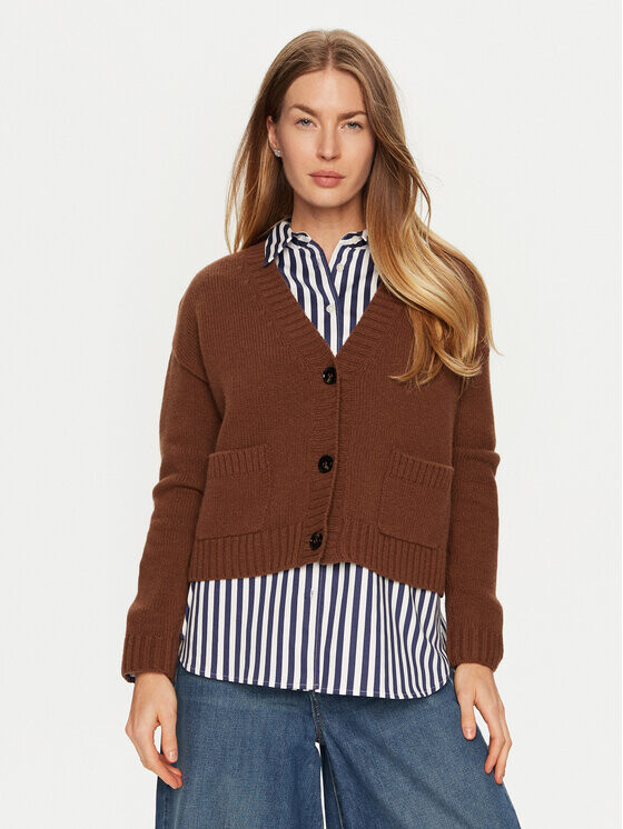 Кардиган свободного кроя Weekend Max Mara, коричневый
Кардиган свободного кроя Weekend Max Mara, коричневый