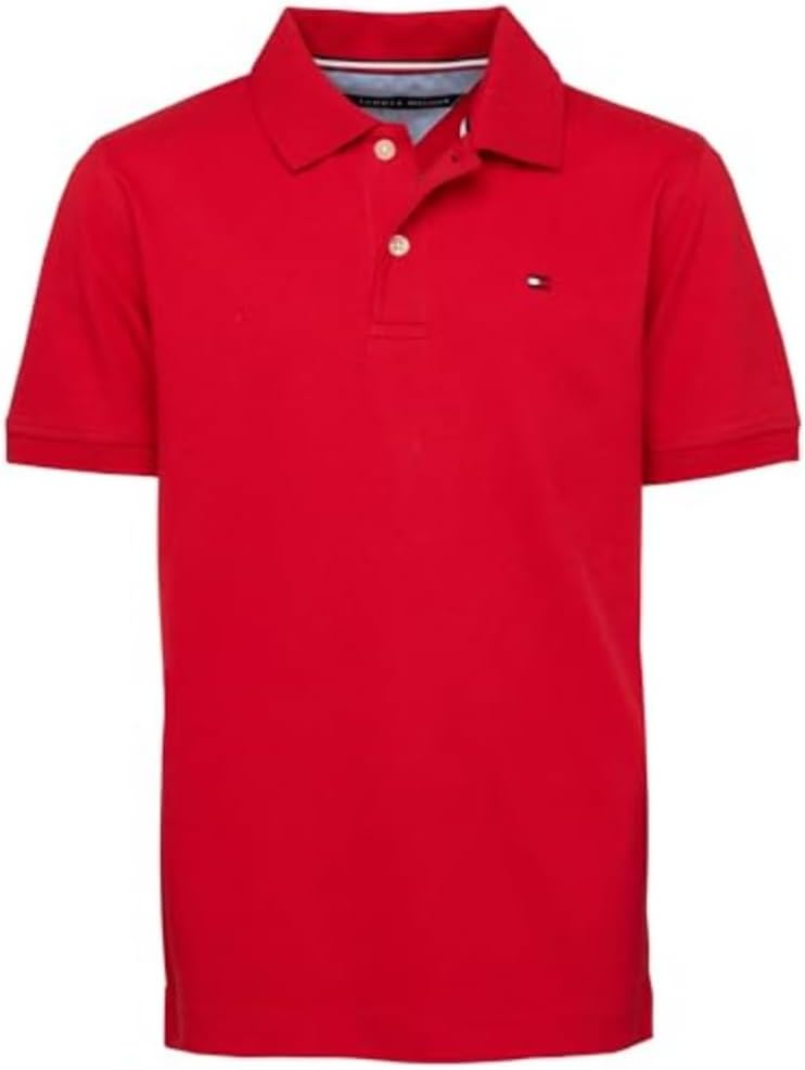 Рубашка-поло Tommy Hilfiger для мальчиков с коротким рукавом из высококачественного пике, застежка на пуговицы, мягкая и удобная, Regal Red Stretch
Рубашка-поло Tommy Hilfiger для мальчиков с коротким рукавом из высококачественного пике, застежка на пуговицы, мягкая и удобная, Regal Red Stretch