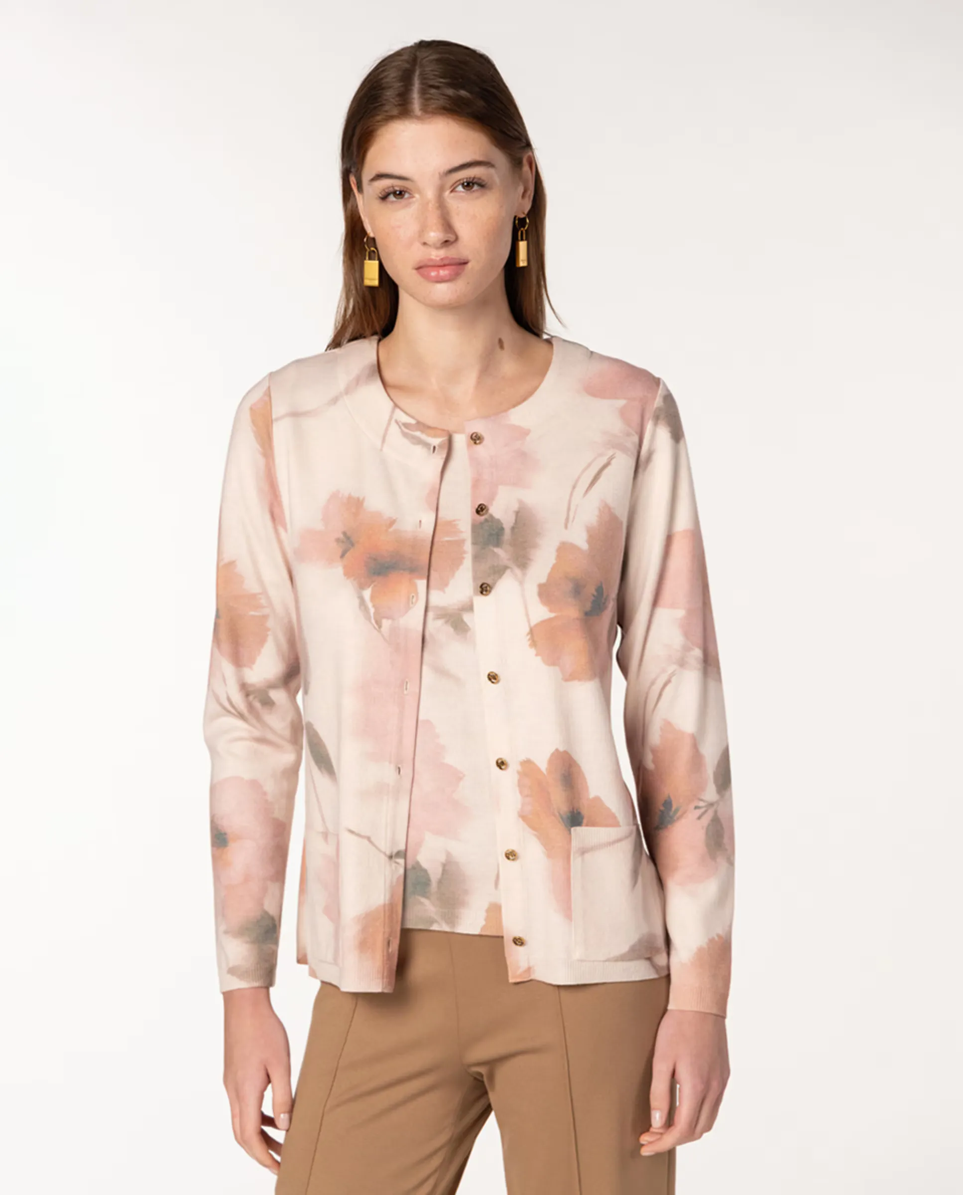 Женский трикотажный комплект с цветочным принтом Naulover, розовый
Женский трикотажный комплект с цветочным принтом Naulover, розовый